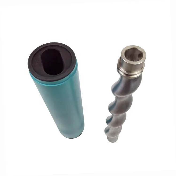 Seepex type BN26-12 single progressive cavity screw pump spare parts nbr/hnbr/epdm rubber stator for transfering slurry/sludge