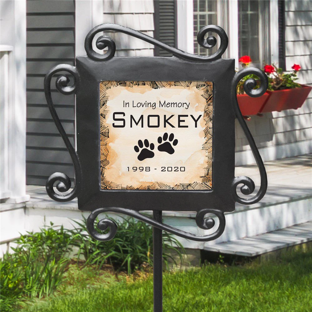 Angel Wings Memorial Vase Animal Heavy Dog And Pet Decoration Garden Yard Stake