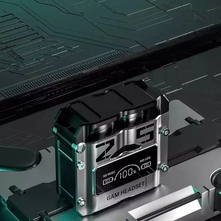 Shenzhen OEM M25 TWS audifonos gamer Wireless Stereo Magnetic charging in ear Gaming stand headphones Headset for mobile Phones