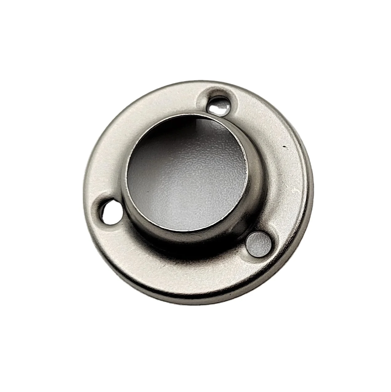 high-quality 19mm Round Type Wardrobe Pipe Flange  Wardrobe Hanger Clamp Furniture Tube Support