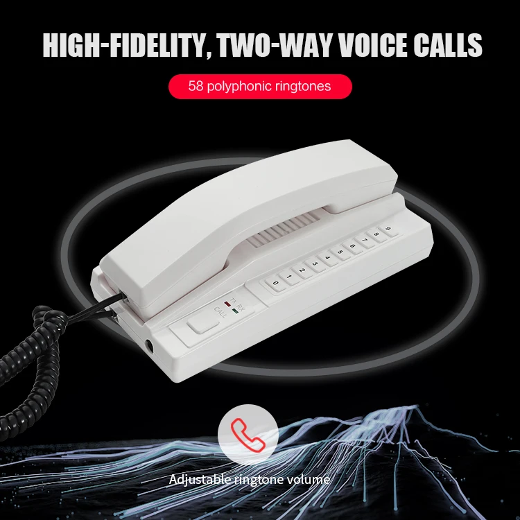 Factory Supply Wireless Audio Intercom System full duplex Dual Way Desk Telephone Intercom