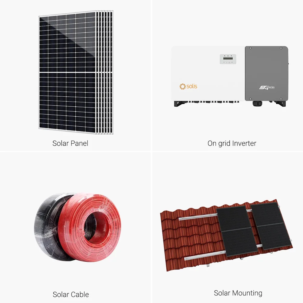 Lovsun Solar Panel System 80kw 100kw 110kw 120kw125kw Solar Photovoltaic System Solar Power Kit on Grid Solar Energy System