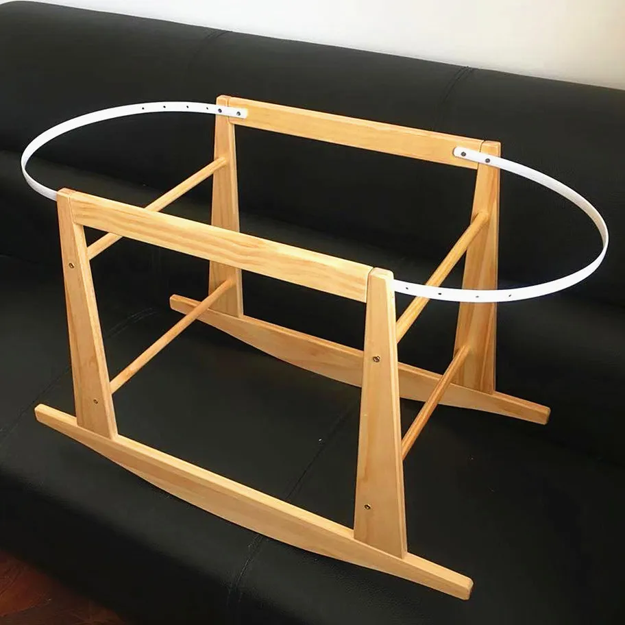 baby wooden bassinet moses basket stand