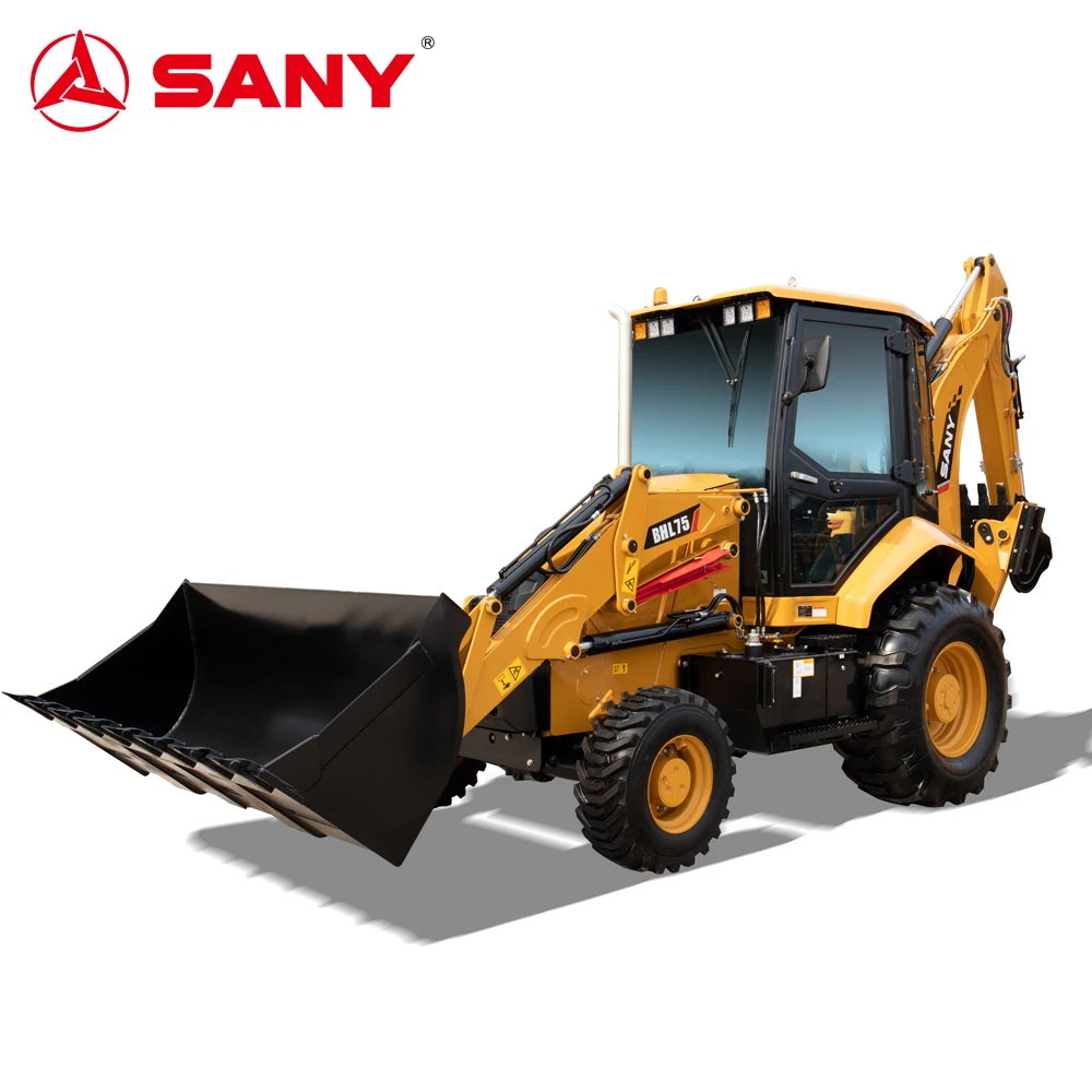 SANY BHL75 digging depth 4360 mm 14.3 ft tractor with loader and backhoe equipment