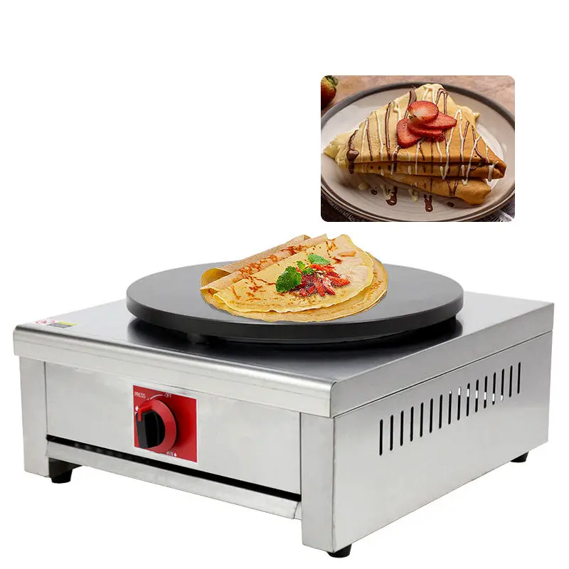 Commercial lpg gas crepe and pancake makers professional crepe maker gas LPG rotating crepe maker for restaurant and home use