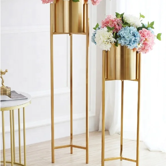 classic Garden and Outdoor modern flower vase Wholesale Large Floor stand plant shelf vase