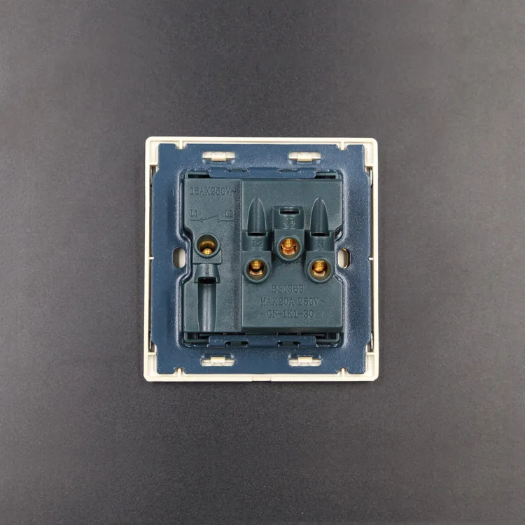 15a 3 Pin Plug and Socket Discount Wholesale Stainless Steel Wall with Switch Standard Grounding BIHU 220V-250V