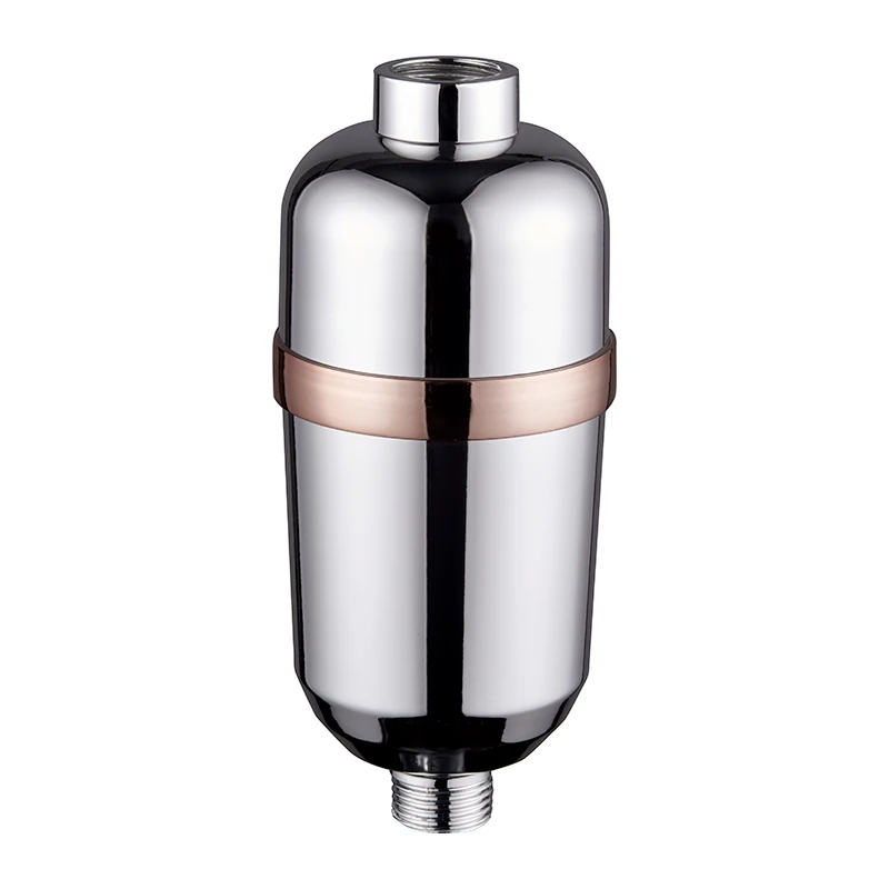 2023 Высококачественный портативный универсальный хромированный 15-ступенчатый фильтр для удаления хлора с витамином С