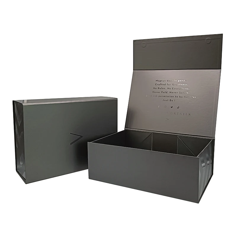 Custom logo recyclable glossy lamination luxury magnetic cardboard paper packaging gift private label shoe clothes box
