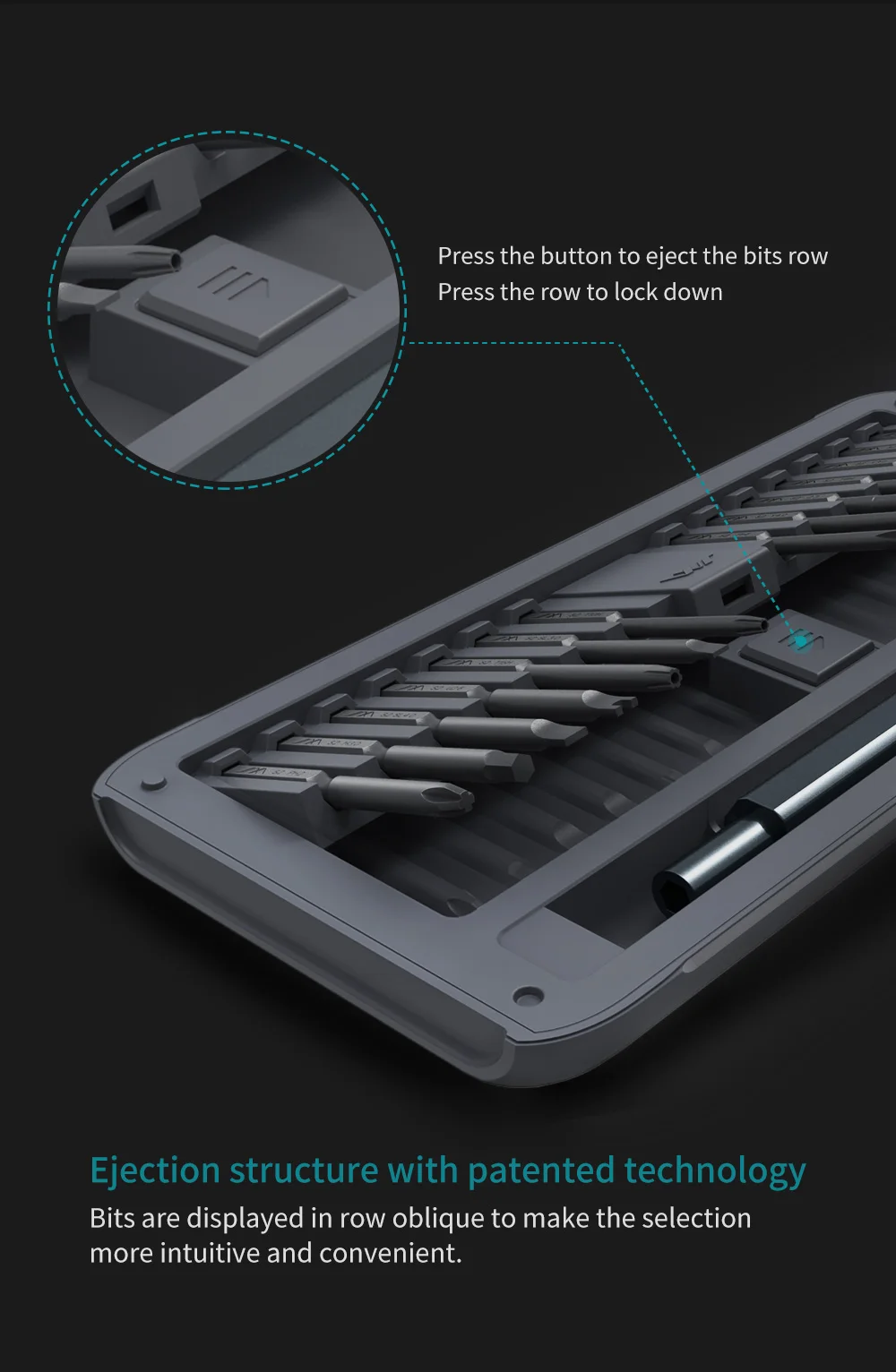 JIMIHOME GNT26 High Quality Ejection Structure Precision Phillips Repairing tool Screwdriver Set Tool