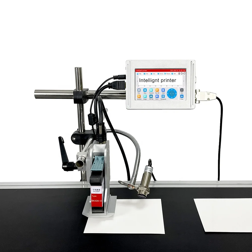 Online TIJ smart printer fast speed industrial intelligent thermal coding for printing expiry date lots of QR code