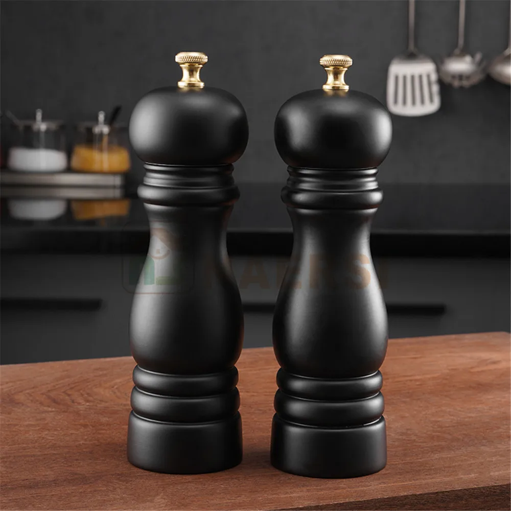 Wholesale manual black pepper mill set salt and pepper mills restaurant pepper grinder mill nordic