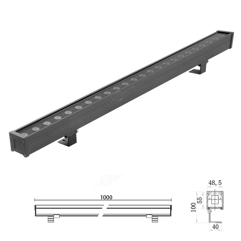 Wall Washer Facade rgb Linear Outdoor Led Facade rgb linear light DMX512 projection lamp