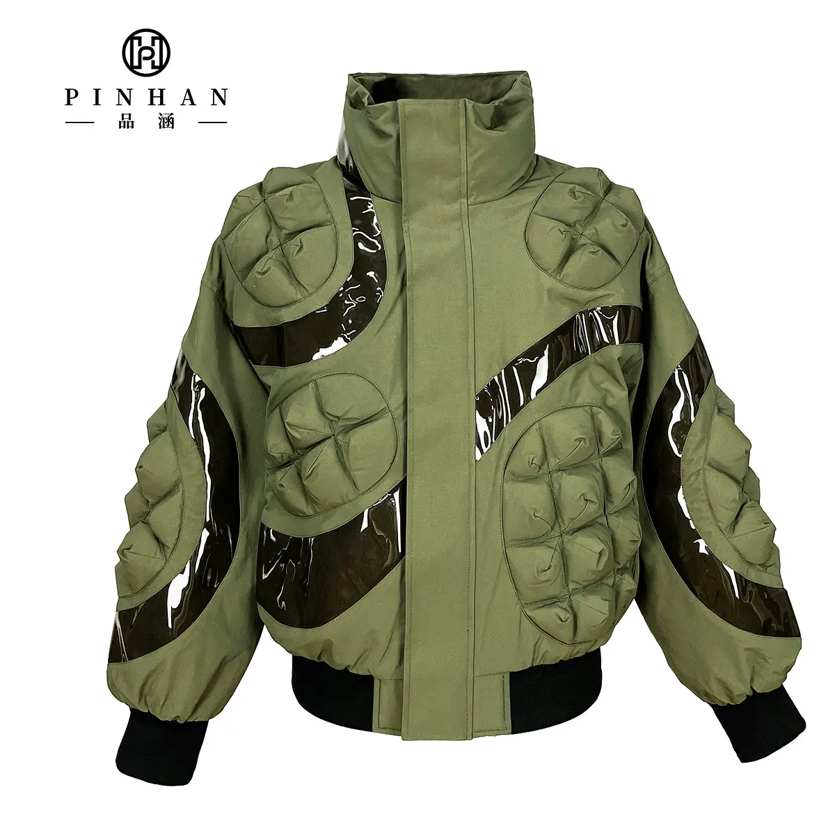 Oem Wholesale Cropped Manufactures Winter Down Coats Green Jacket Men Down Coat Puffer Jacket Man Quilted Jacket