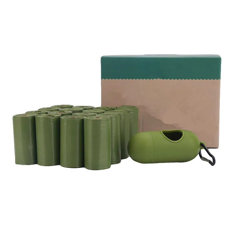 
Custom Disposable Tear Resistance Scented Cornstarch Bio Degradable Compostable dog poo bags 