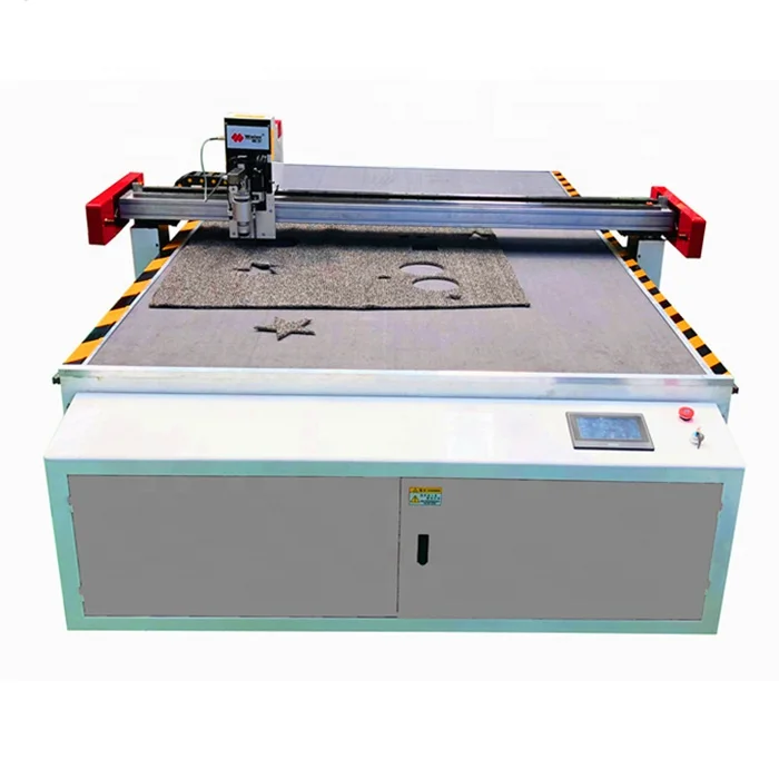 CNC Vibrating Knife Rubber Carpet Car Mat Cutting Machine by Oscillating Knife