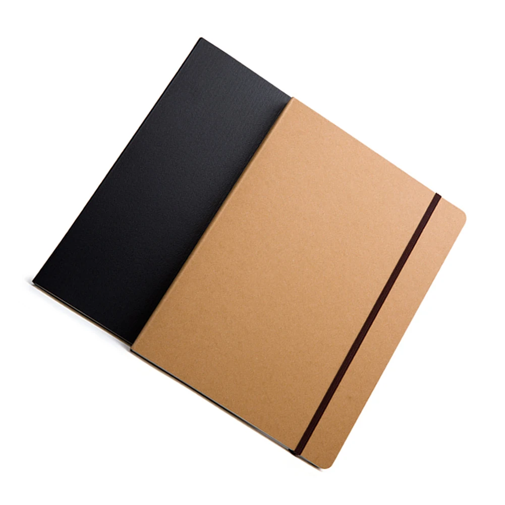 Notebook Blank Sketch Book With Sewing Binding Leather Black Hardbound Sketchbook Sketch Book Pad Hardcover Acid