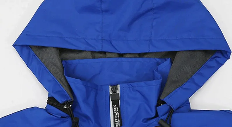 Spring Autumn New Outdoor Warm Casual Hooded Jacket Coat Men And Women Brand Outfits Waterproof Thin Classic Jackets 5XL