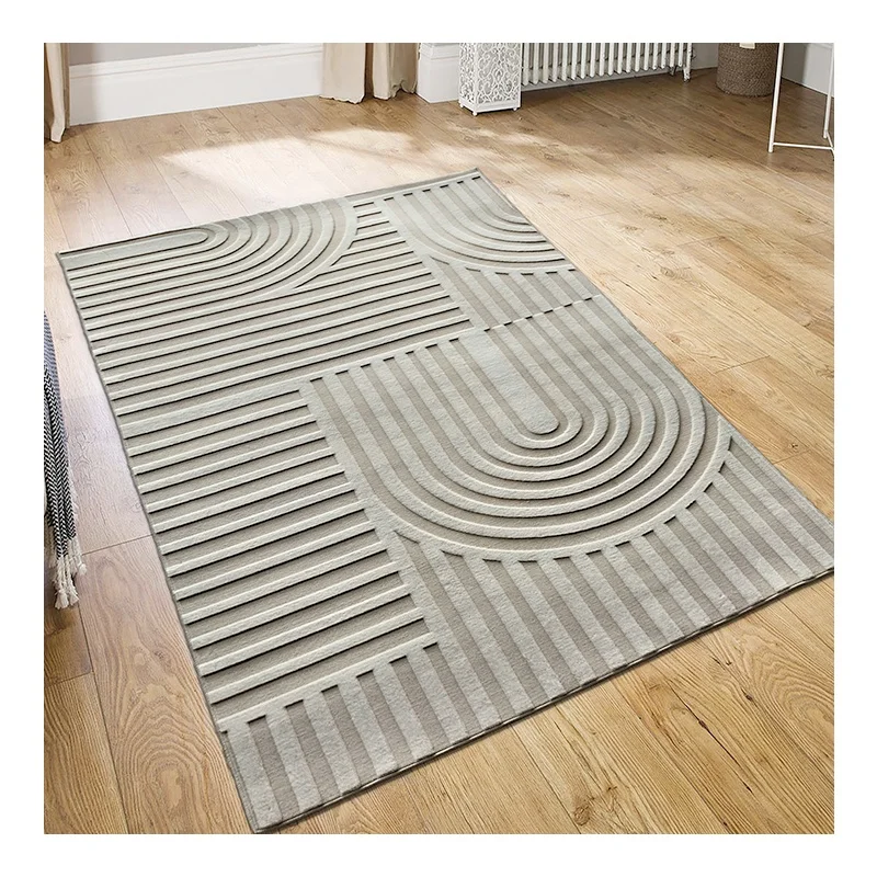 Manufacture carpet polyester 3D machine made jacquard modern area rugs carpets