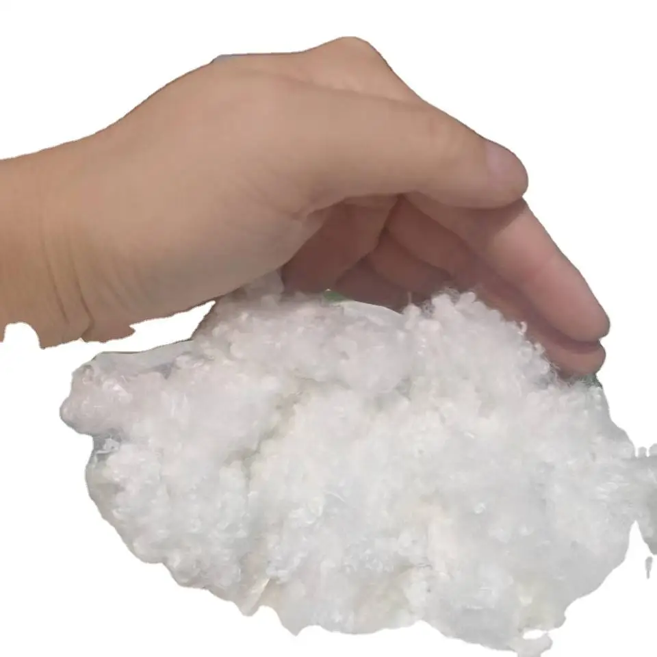 high quality soft 7D64MM HCS white Polyester Staple Fiber for filling