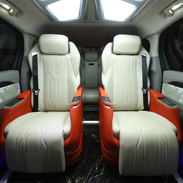 Luxury VIP electric motorized massage rotating van back seat sofa bed sprinter vito v class Sienna Carnival Express alphard