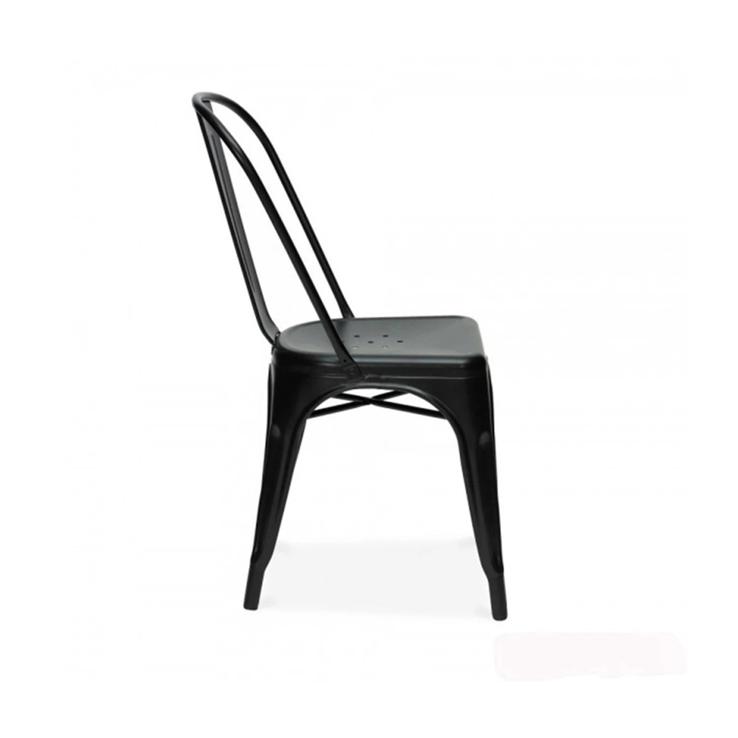 Best Price Modern Industrial Design High Quality Stackable Kitchen Dining Chair Metal Iron Dining Chairs