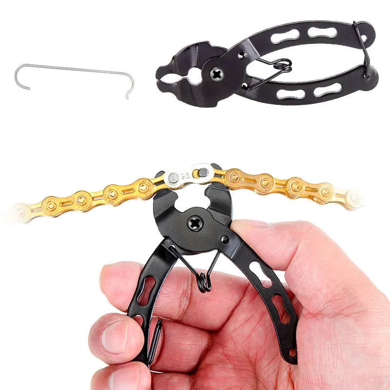Bike chain magic clasp Pliers mountain bike quick release remove installation wrench