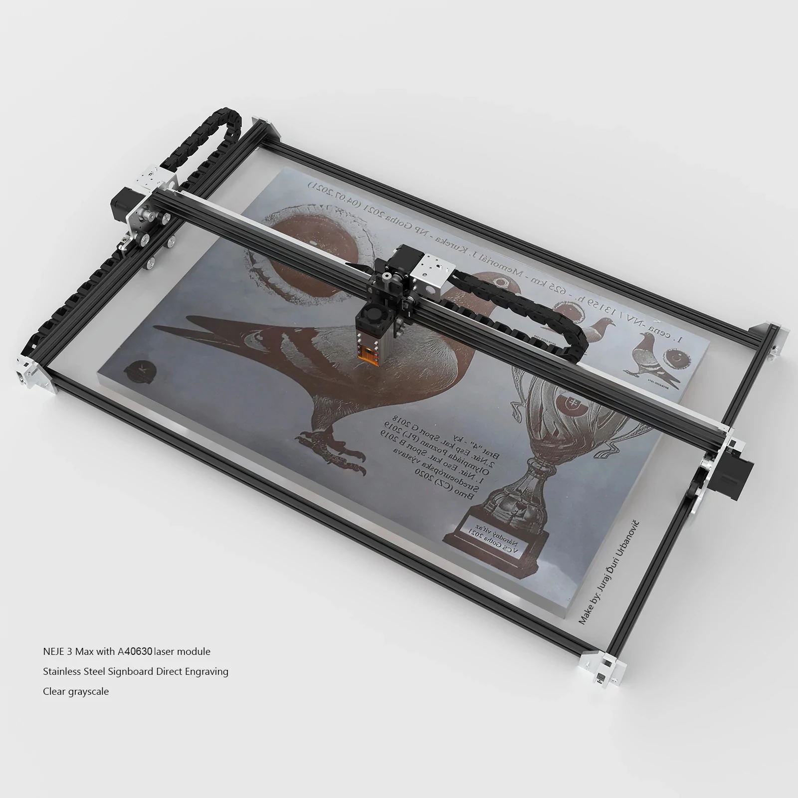 Newest OEM NEJE 3 MAX V2 A40630 50w Engrave Cutting CNC Wood Routers DIY laser engraving kesim makinesi