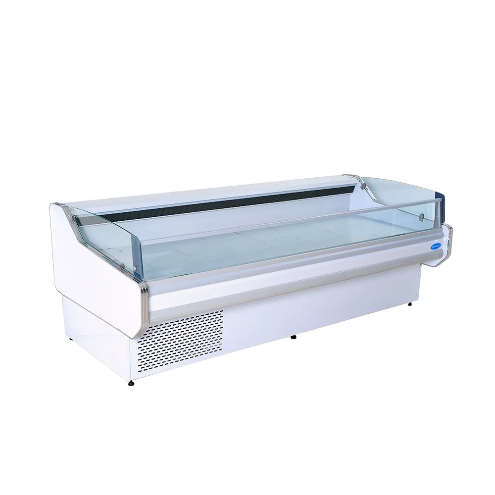 Supermarket Fresh Meat  Cooler /chiller /service Counter, Refrigeration Showcase, Horizontal Chiller