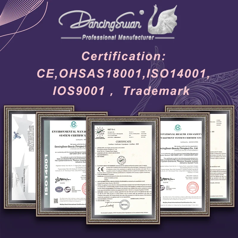 high quality private label individual mink eyelash extension 0.10 0.15 0.20 D B DD C CC Curl  Ellipse Flat Eyelash