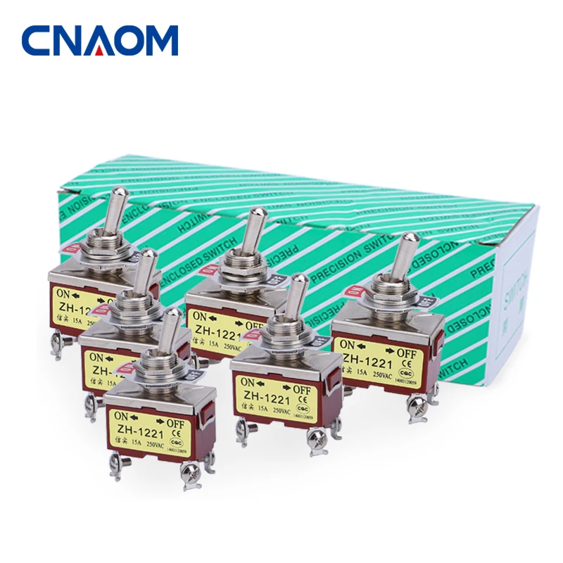 6-контактный тумблер с пружинным возвратом, металлический латунный замок ВКЛ-ВЫКЛ, сверхмощный рычажный переключатель dpdt для блокировки загрузки