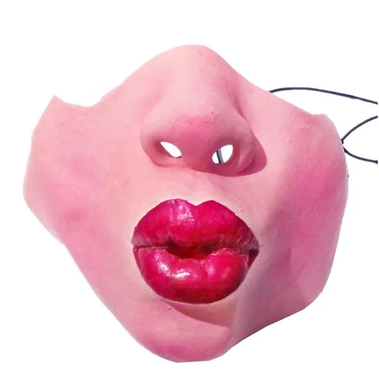 Custom halloween latex half face mask funny scary show masks masquerade party men and women masks wholesale