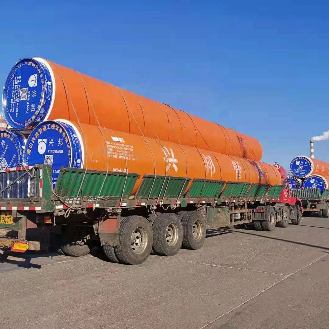 Подземный EN253 сборный полиуретановый пенополиуретан теплоизоляция HDPE куртка труба для горячего и охлажденного водоснабжения