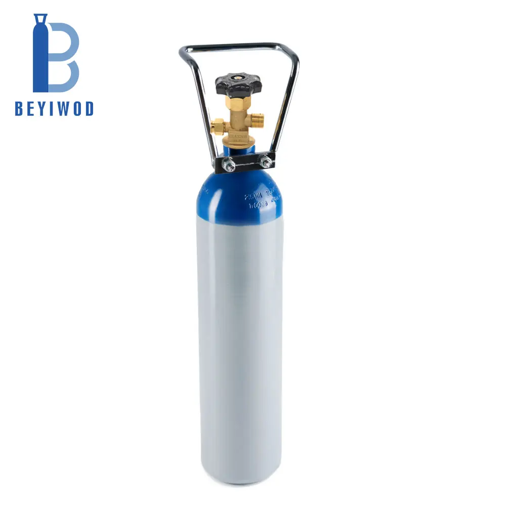 Refillable 200bar CO2 tank CE approved high pressure with valve
