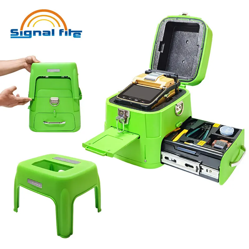 SignalFire fusion splicer ai8c splicing machine for trunk construction  FTTH project splicing projects 100% quality check