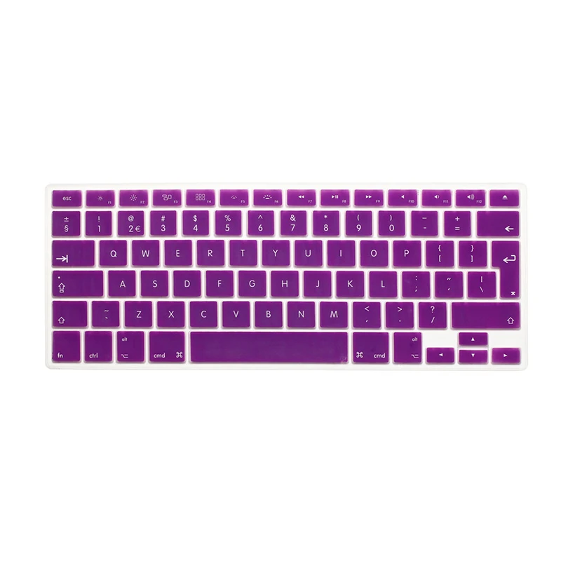 Цветная силиконовая наклейка на клавиатуру для M a c book Air 13 Pro 15 17 защитная