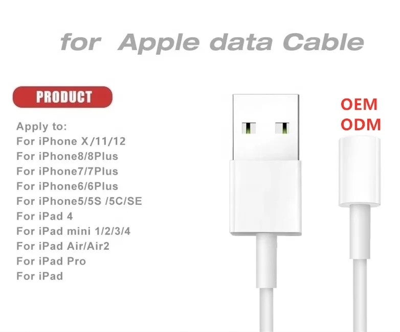 Usb-кабель для быстрой зарядки Iphone 12 11 Pro Max X 8 7 0 2 м 1 5 3 10