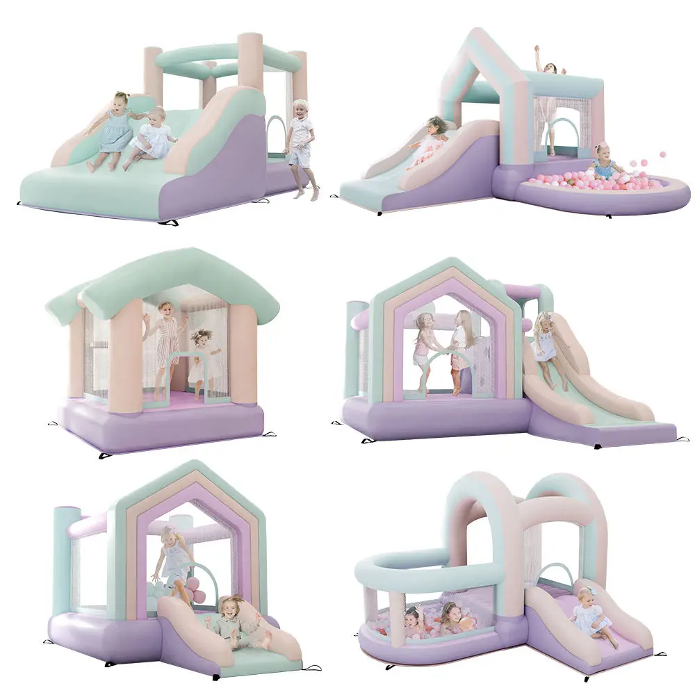 Factory Manufacturer Bouncer Jumping Bouncy Castle For Kids Carnival Inflatable Rainbow Bounce House Outdoor Form China