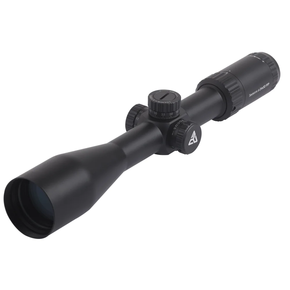 Red Win High DefinitionTactical Scope 30mm Monotube  1/10 Adjust Waterproof Seasons 6-24x50 FFP Optical Scope for Hunting