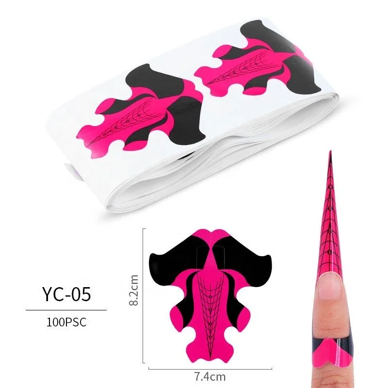 
Many Shape Custom Design Nail Forms Accept Private Label For Acrylic Nails(100pcs/bag) 