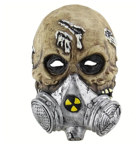 Halloween horror bio gas mask skull cover Amazon foreign trade latex mask Halloween mask