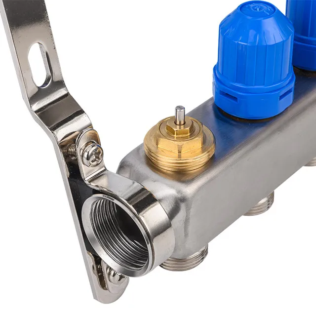 Floor Heating Parts 304 Stainless Steel Water Manifold Pipe