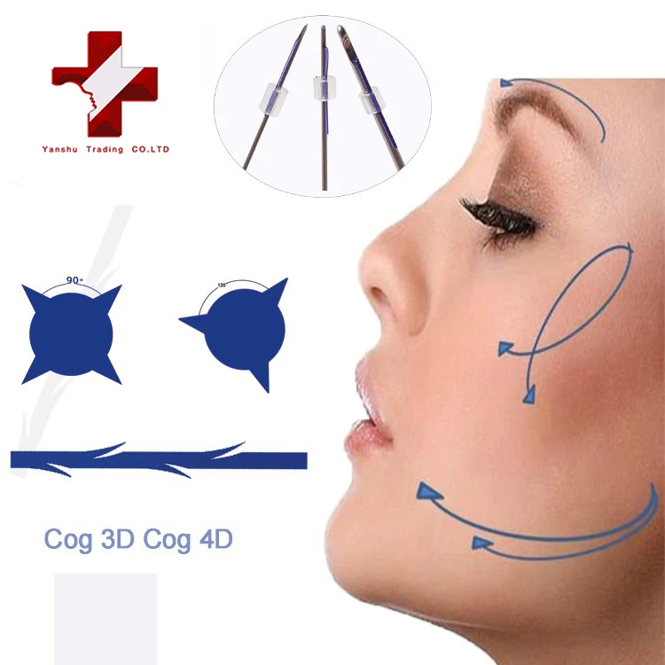 Tiara PDO Thread Lift Korea / 360R Bidirection Cog Type/L-Type Blunt  (21G*100mm)