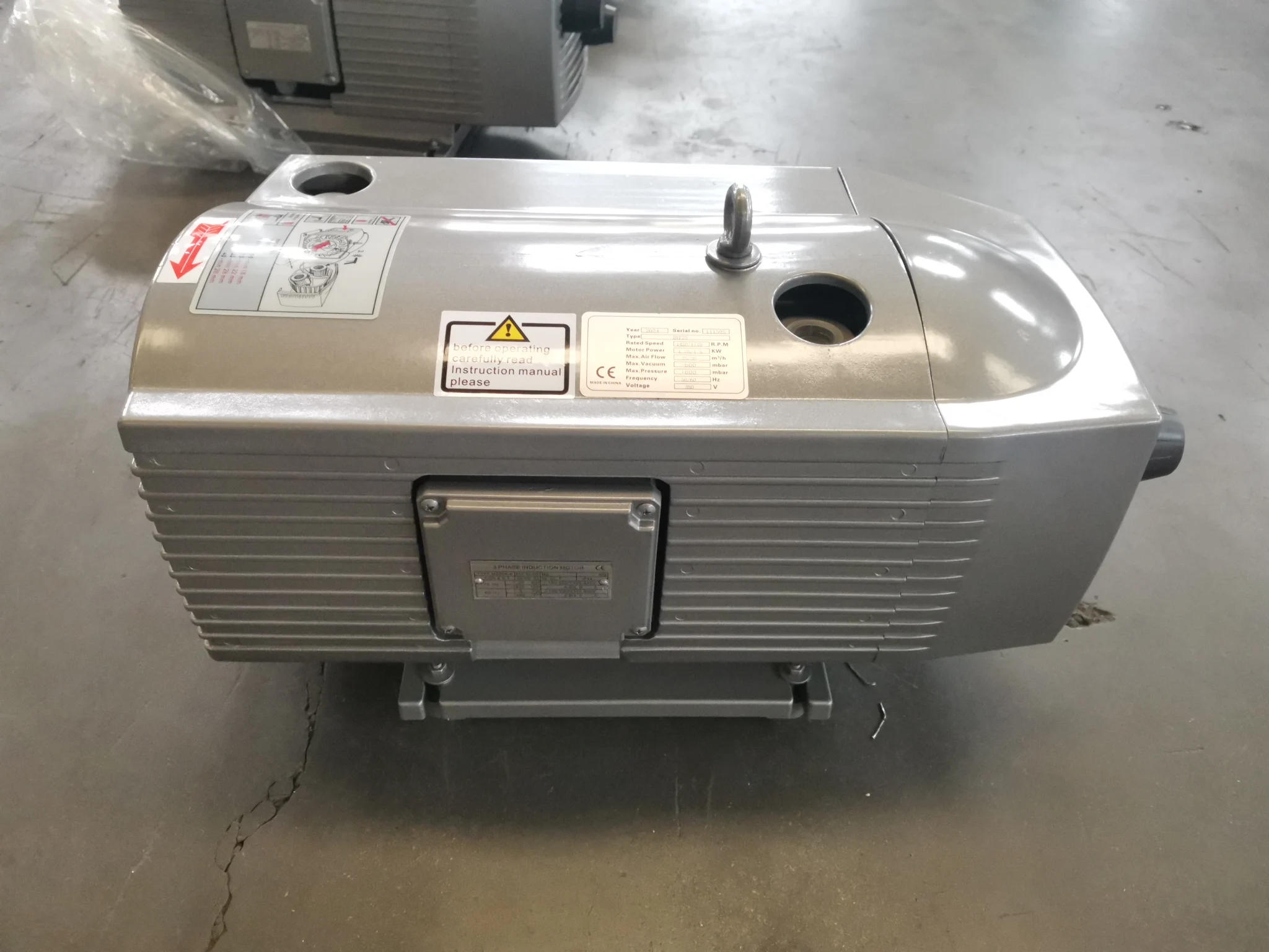 JQT 1.25kw Oil-Free Rotary Vane Vacuum Pump Golden Bridge  Dry vane vacuum Pumps