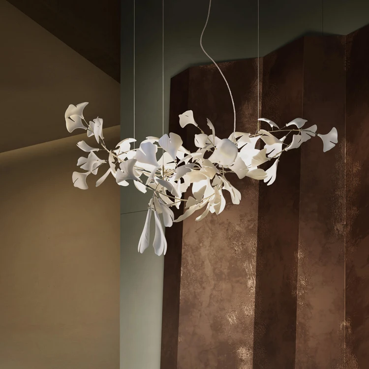 Custom Flower Shape decoration Chandelier Modern for Living Room Hotel Lobby Villa Luxury Led Chandelier Pendant Light