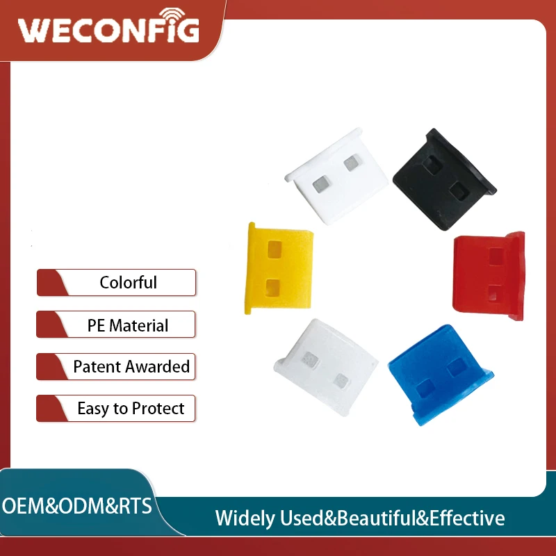 USB A Port Anti Dust Plug Cover Protector (White&Red&Orange&Blue&Black&Transparent)