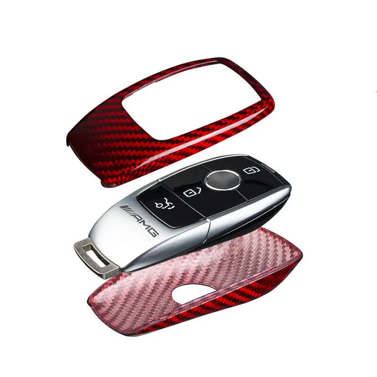 Carbon Fiber Key Shell Cover Case For Benz G63E63S63AMG