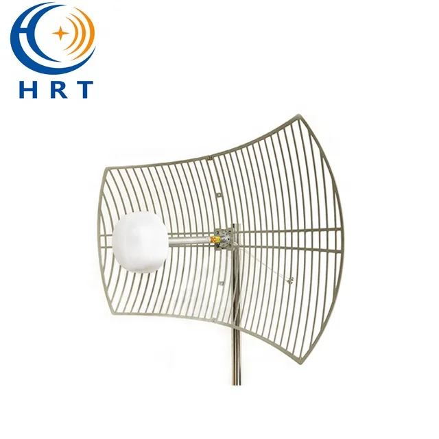 5G Outdoor Antenna 700-4000mhz 30dbi MIMO parabolic grid communication Antenna for GSM  CDMA 2G 3G Cell Phone Signal Repeater