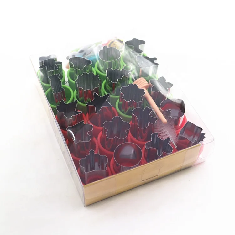 
Vegetable Cutter Shapes Set Mini Sizes Cookie Cutters Set Fruit Cookie Pastry Stamps Mold 
