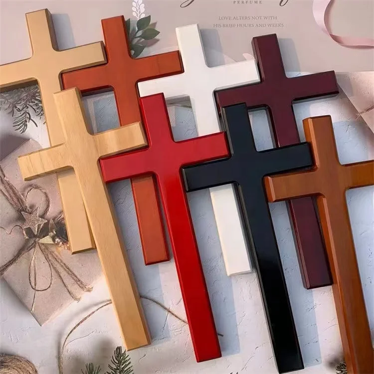 cross001,Manufactory Wooden Cross/Church cross, Wooden Oak Church Cross Can be Customized More Size More Colour for Option